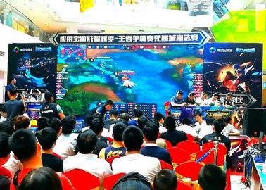 Κίνα Τηλεοπτική οθόνη τοίχων των υπαίθριων P10 6000 ψειρών οδηγήσεων ενοικίου για το σκηνικό υπόβαθρο διανομέας